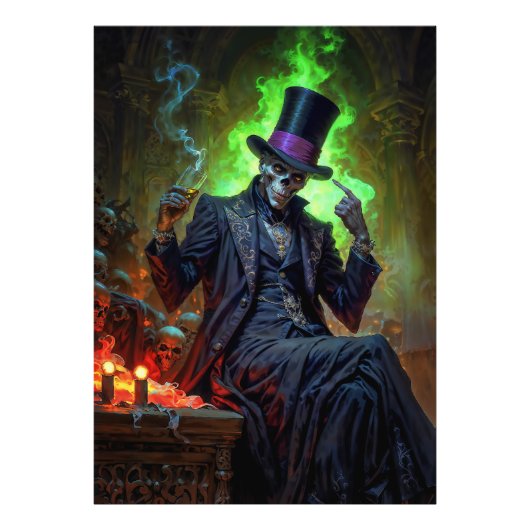Voodoo Gentleman Baron Samedi Fotodruck (Vorne)