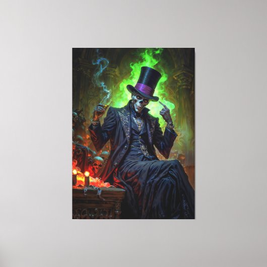 Voodoo Gentleman Baron Samedi Leinwanddruck (Vorderseite)