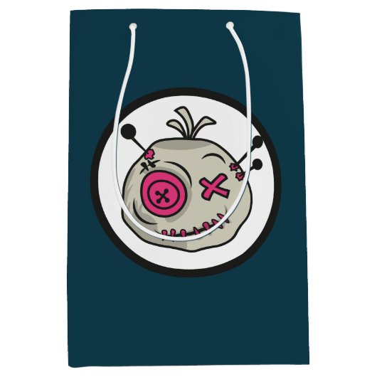 Voodoo-Geschenktasche - mittelgroß, glänzend Mittlere Geschenktüte (Vorderseite)