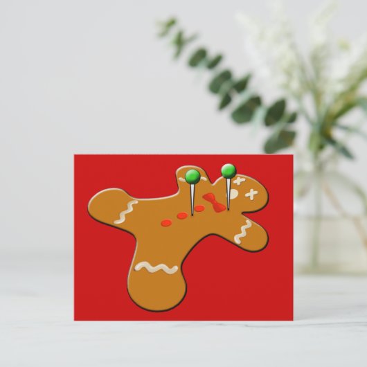 Voodoo Gingerbread Mann Weihnachten Spaß (Stehend Vorderseite)