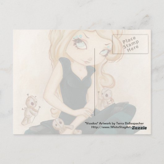 Voodoo Goth Postkarte (Rückseite)