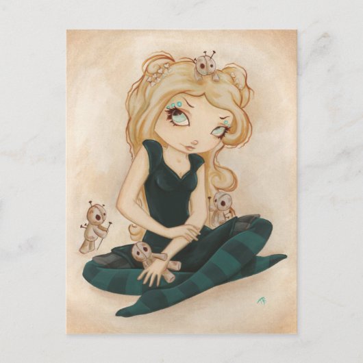 Voodoo Goth Postkarte (Vorderseite)