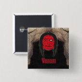 Voodoo Heads ~ Höhle Button (Vorne & Hinten)