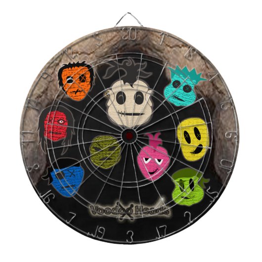 Voodoo Heads ~ Höhle Dartscheibe (vorne)