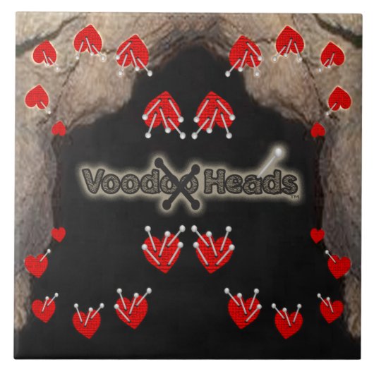 Voodoo Heads ~ Höhle Fliese (Vorderseite)