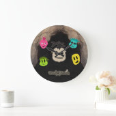 Voodoo Heads ~ Höhle Große Wanduhr (Zuhause)