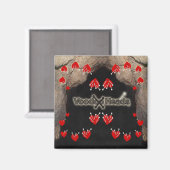 Voodoo Heads ~ Höhle Magnet (Vorderseite/Rückseite)