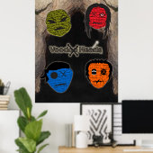 Voodoo Heads ~ Höhle Poster (Heimbüro)