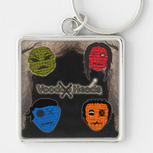 Voodoo Heads ~ Höhle Schlüsselanhänger