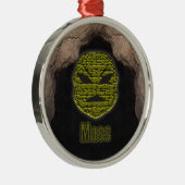 Voodoo Heads ~ Höhle Silbernes Ornament (Rechts)