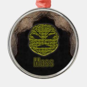 Voodoo Heads ~ Höhle Silbernes Ornament