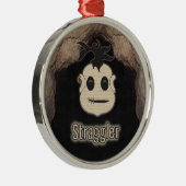 Voodoo Heads ~ Höhle Silbernes Ornament (Rechts)