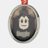 Voodoo Heads ~ Höhle Silbernes Ornament (Links)