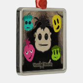 Voodoo Heads ~ Höhle Silbernes Ornament (Rechts)