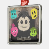 Voodoo Heads ~ Höhle Silbernes Ornament (Links)
