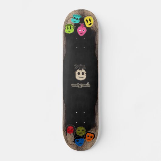 Voodoo Heads ~ Höhle Skateboard (Vorderseite)