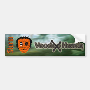 Voodoo Heads ~ Sumpf Autoaufkleber