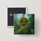 Voodoo Heads ~ Sumpf Button (Vorne & Hinten)