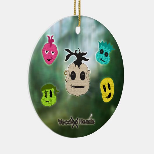 Voodoo Heads ~ Sumpf Keramik Ornament (Rechts)