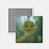 Voodoo Heads ~ Sumpf Magnet (Vorderseite/Rückseite)