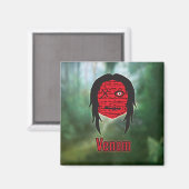 Voodoo Heads ~ Sumpf Magnet (Vorderseite/Rückseite)