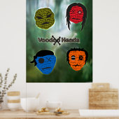 Voodoo Heads ~ Sumpf Poster (Küche)