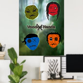 Voodoo Heads ~ Sumpf Poster (Heimbüro)