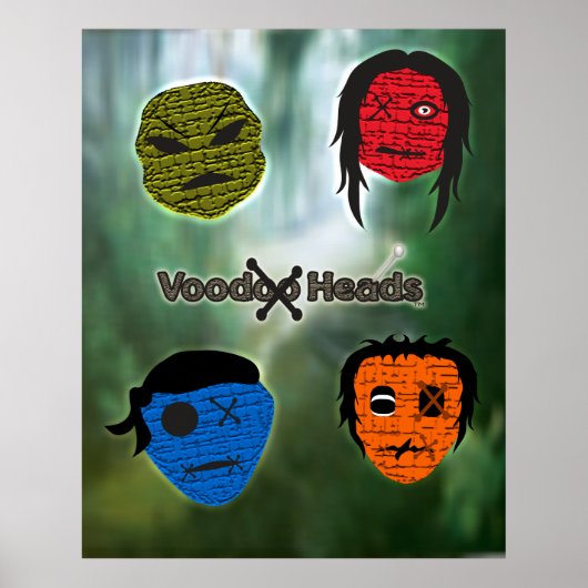 Voodoo Heads ~ Sumpf Poster (Vorne)