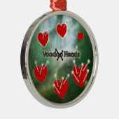 Voodoo Heads ~ Sumpf Silbernes Ornament (Rechts)