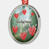 Voodoo Heads ~ Sumpf Silbernes Ornament (Links)