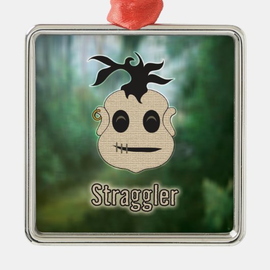 Voodoo Heads ~ Sumpf Silbernes Ornament (Vorne)