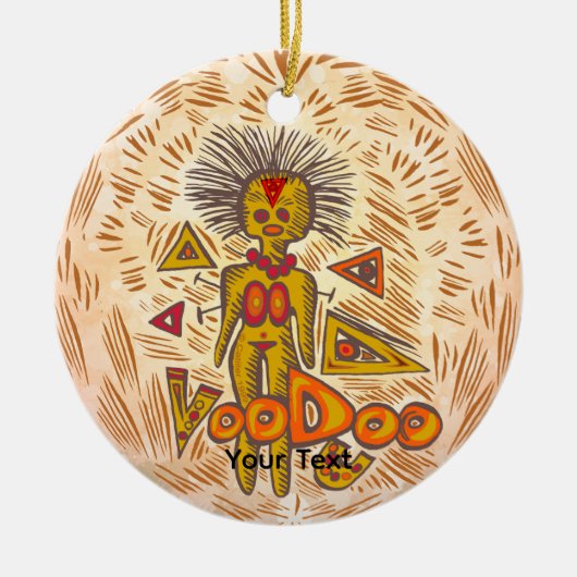 Voodoo-Herz Keramik Ornament (Vorne)
