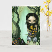 "Voodoo im Bayou" Gruß-Karte Karte (Gelbe Blume)