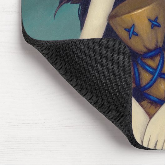 "Voodoo in blauem" Mousepad (Ecke)