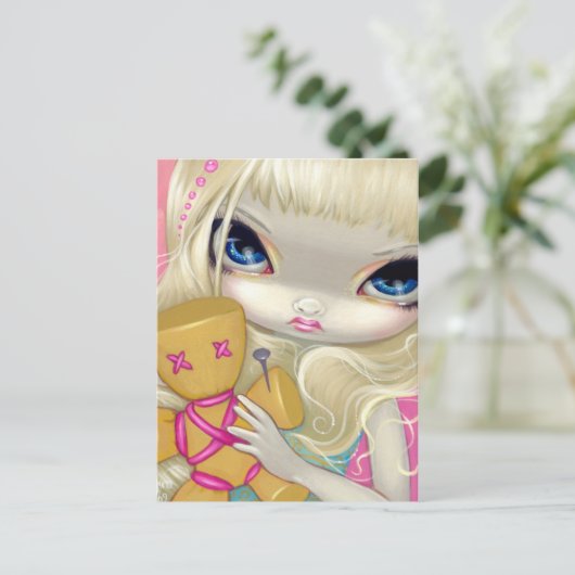 "Voodoo in Rosa" Postkarte (Stehend Vorderseite)