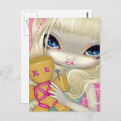 "Voodoo in Rosa" Postkarte (Vorne/Hinten)