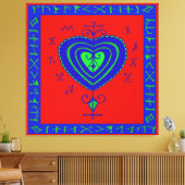 Voodoo Irdische Mutter Leinwand (Insitu (Wohnzimmer))