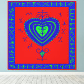 Voodoo Irdische Mutter Leinwand (Insitu (Holzboden))