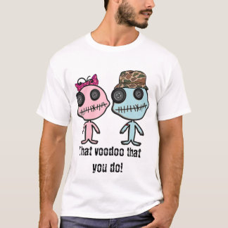 Voodoo-Liebe-Junge u. Mädchen-Puppen-T - Shirt