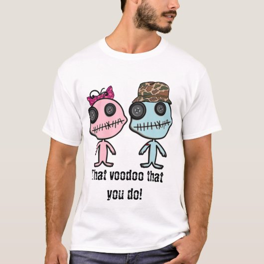 Voodoo-Liebe-Junge u. Mädchen-Puppen-T - Shirt (Vorderseite)