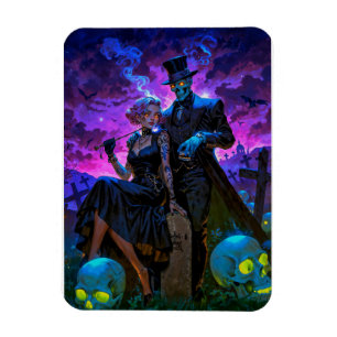 Voodoo-Liebhaber Maman Brigitte und Baron Samedi Magnet
