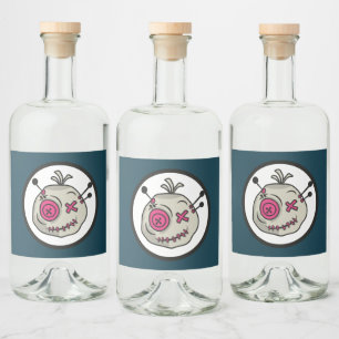 Voodoo-Markierungen für Liquor-Flaschen (4" x 3,5" Alkoholflaschenetikett