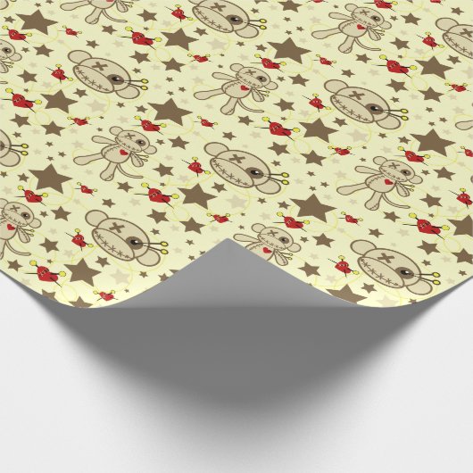 VooDoo Monkey Wrapping Paper Geschenkpapier (Ecke)