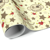 VooDoo Monkey Wrapping Paper Geschenkpapier (Rolleneckpunkt)