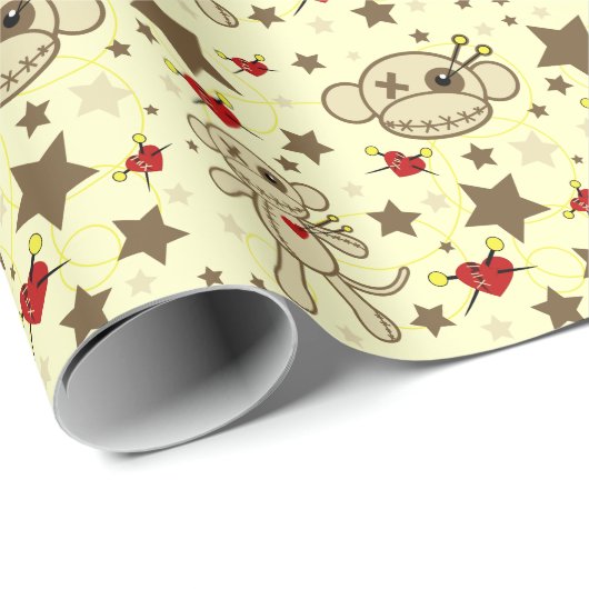 VooDoo Monkey Wrapping Paper Geschenkpapier (Rolleneckpunkt)