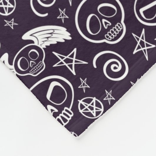 "Voodoo-" Muster Fleecedecke (Ecke)