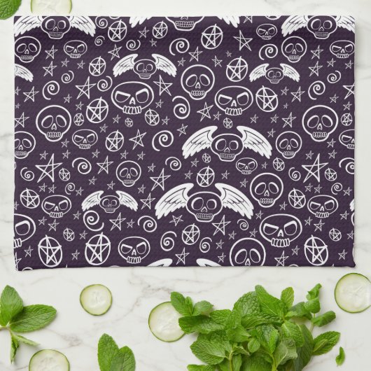 "Voodoo-" Muster Handtuch (Gefaltet)