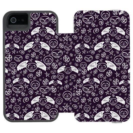 "Voodoo-" Muster Incipio iPhone Geldbeutel-Hülle (Folio Geöffnet)