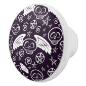 "Voodoo-" Muster Keramikknauf (Rechts)