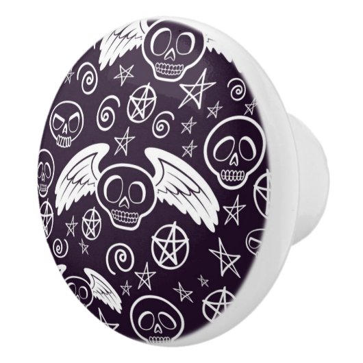 "Voodoo-" Muster Keramikknauf (Rechts)